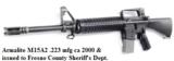 Armalite .223 M15A2 AR15 type 16 inch Cage A2 Buttstock Fresno County Sheriff ca. 2000 Production with 1 Magazine
- 1 of 15