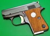 Colt Junior Factory Walnut Grips Astra Cub FIE A27 Best Old Stock 1970s Production for .22 Short or .25 ACP Variants
- 3 of 3