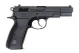 CZ75 Clone Tri Star L120 9mm 18 shot with 2 Mec-Gar 17 Shot Magazines Black Alloy Commander Hammer 4 1/2 inch 3 Dot NIB EAA Witness Competitor CZ Mag
- 2 of 14