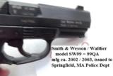 S&W .40 model SW99QA 13 Shot VG-Exc Adjustable Night Sights 2 Magazines 13 Shot Springfield MA PD 2002 mfg Blue Box CA MA OK - 4 of 15