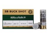 Ammo: 12 gauge 12ga 00 Buckshot 100 Round Lot of 10 Boxes 9 Pellet Magtech S&B 2 3/4 inch OO Buck Shotshell Shotgun Shell Ammunition
- 2 of 11