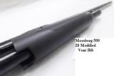 Mossberg 12 gauge model 500 All Purpose Blue & Synthetic 3 inch 28 inch .715 IC / Modified Vent Rib Recoil Pad Excellent Condition Factory Demo 500fix - 5 of 13