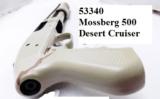 Mossberg 12 gauge Cruiser JIC Desert Sandstorm 3 inch 18 1/2 in Cylinder Bore 6 Shot Trench Gun type Heat Shield Excellent Factory Demo 53340TU
- 10 of 15