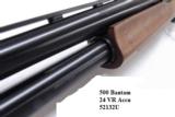 Mossberg 12 gauge model 500 Bantam Youth length 12 3/4 Length of Pull Bright Blue & Checkered Hardwood 3 inch 24 inch Ported Vent Rib Accu-choke Recoi - 6 of 13