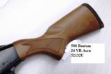 Mossberg 12 gauge model 500 Bantam Youth length 12 3/4 Length of Pull Bright Blue & Checkered Hardwood 3 inch 24 inch Ported Vent Rib Accu-choke Recoi - 10 of 13