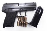 Heckler & Koch .45 ACP USP45C Variant 3 Compact 9 Shot 1 Magazine Night Sights 2002 Roanoke VA Police 215920 Firearm Handgun Pistol 45 Automatic H&K H - 15 of 15