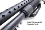 Mossberg 12 gauge model 500 Special Purpose Collapsible Buttstock Tactical Forend Strap Trench Gun type Heat Shield 3 inch 18 Cylinder 6 Shot Excellen - 5 of 15