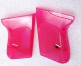 Walther PPK Grips Smith & Wesson variants translucent Hot Pink Polymer No PPKS No PP Screw Not Included adaptable to German & Interarms - 5 of 15