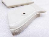 Walther PPK Grips Smith & Wesson variants White Polymer Imitation Ivory No PPKS No PP Screw Not Included adaptable to German & Interarms - 4 of 15