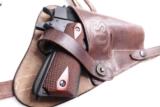 GI style Shoulder Holster 45 Autos 1911 Pistols New India Brown Leather WWI WWII type GL0108 Colt Government Model 45 Automatic Short Chest Strap vari - 7 of 9