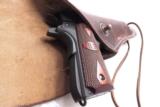 GI style Holster 45 Autos 1911 Pistols New India Dark Brown Leather WWI WWII type GL1101 Colt Government Model 45 Automatic - 9 of 11