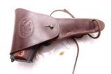 GI style Holster 45 Autos 1911 Pistols New India Dark Brown Leather WWI WWII type GL1101 Colt Government Model 45 Automatic - 11 of 11