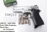 Smith & Wesson 9mm model 6906 Lightweight Stainless 13 Shot Compact 3 Dot 3 Safeties 1 Magazine 108211 - 1 of 15