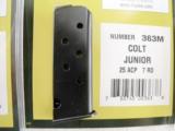 Colt Junior Astra Cub .25 ACP 7 shot Magazine Triple K 363M 25 Automatic Jr
- 3 of 10