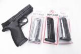 Lot of 3 Smith & Wesson M&P 9 17 Shot 9mm Act-Mag Magazines S&W MP9 Pistols M&P 9 High Capacity Steel New $ 23 per on 3 AMMP17PFB - 1 of 8