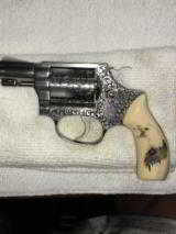 Smith and Wesson Model 60 ENGRAVED - 2 of 15