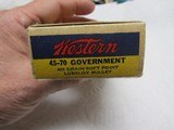 45-70 Government , WESTERN .405 soft point
with box 8 unfired , 12 empty cases , - 5 of 13