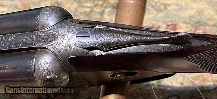 未使用  Shari Bleu - Grass No Greener / 12\" W.W. GREENER - BLUE ROCK PIGEON GUN 12 GAUGE — Steve Barnett