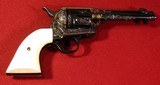 Colt 2nd Generation SAA .45, Engraved  - 2 of 14