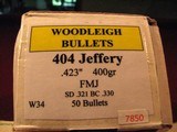 .404 Jeffery Brass/Bullets   - 2 of 3