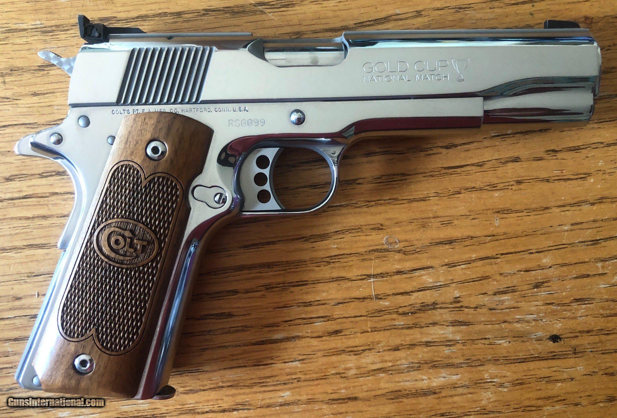 Colt National Match Royal Stainless Gold Cup .45 Talo Exclusive