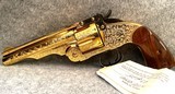 Smith & Wesson Schofield 3rd Model Performance Center, Gold plated, Engraved - Heritage Series set of 2 revolvers - 2 of 19