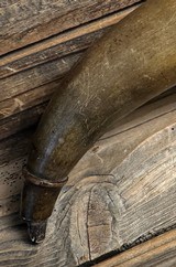 Mid 1800's Black Powder Horn - 3 of 8