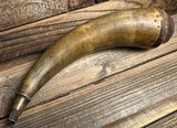 Mid 1800's Black Powder Horn - 4 of 8