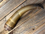 Mid 1800's Black Powder Horn - 1 of 8