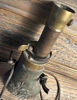 Black Powder Flask - Very Nice Patina - 4 of 5