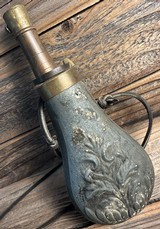 Black Powder Flask - Very Nice Patina