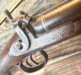 Damascus Belgian SxS percussion Hammer Shotgun - 6 of 19
