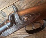 Damascus Belgian SxS percussion Hammer Shotgun - 9 of 19