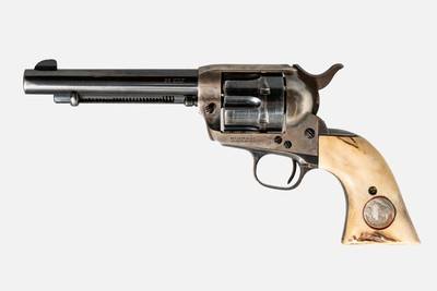 Colt Single Action Army SAA 38 Colt 5.5 IN 1929 C&R with Staghorn Grips