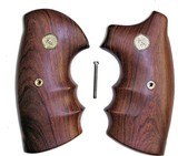 Colt Python Combat Rosewood Grips With Medallions - 1 of 1