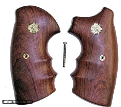 Colt Python Combat Rosewood Grips With Medallions