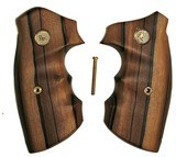 Colt Python Tigerwood Smooth Grips With Medallions