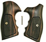Smith & Wesson K & L Frame Combat Tigerwood Grips, Checkered - 1 of 5