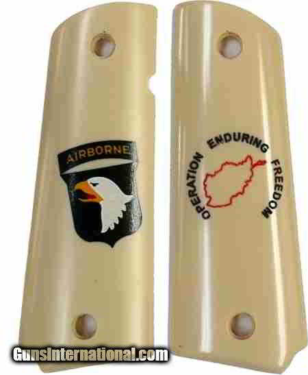101st Airborne Colt 1911 Afghanistan Military Grips - 1 of 1