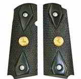 Colt 1911 Officers Model Ebony Grips With Medallions