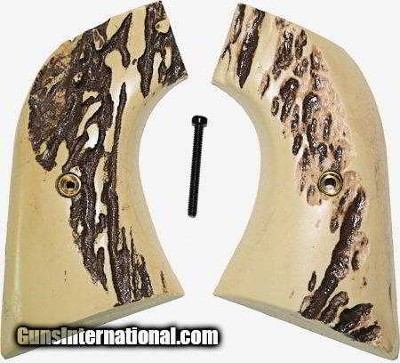 Ruger New Vaquero 2005 & 50th Anniv. Blackhawk .357 Stag-Like Grips