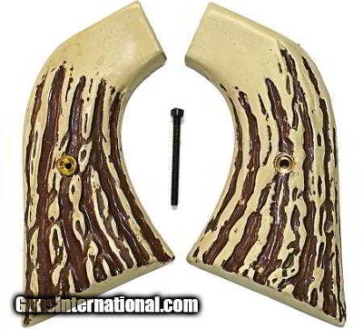 Ruger Super Blackhawk Imitation Jigged Bone Grips