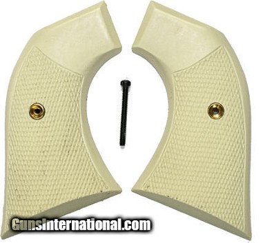 Ruger Vaquero XR3-Red Ivory-Like Checkered Grips