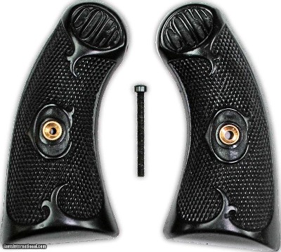 Colt Police Positive Grips: Fleur-De-Lis Checkering