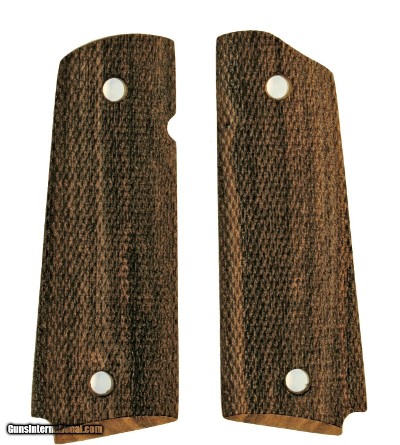 Colt 1911 Claro Walnut Grips, Full Checkered