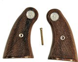 Colt Detective Special 3rd Model, Half Frame Walnut Checkered Grips - 1 of 1