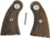 Colt Police Positive Special Walnut Grips W/Medallions - 1 of 2