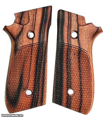 Taurus PT 92 Tigerwood Checkered Grips
