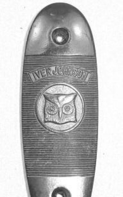 Iver Johnson Large Shotgun Buttplate: 12 Gauge Champion