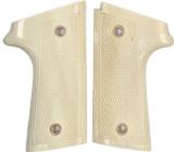 Colt New Agent DA Checkered Real Ivory Grips - 1 of 1